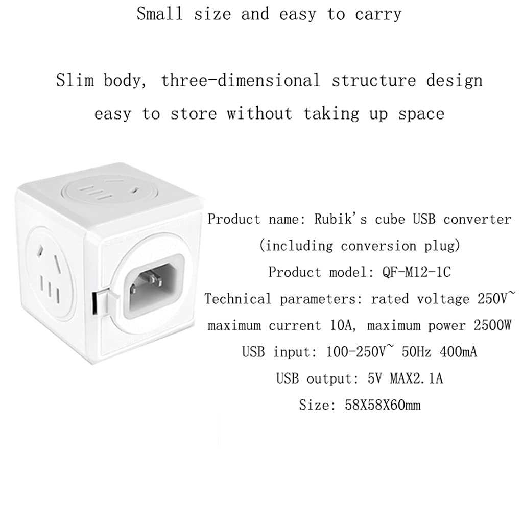 Adattatore a Spina da Viaggio Internazionale, Adattatore Universale International Travel Power Adapter, Presa di conversione di Ricarica Internazionale di Viaggio Portatile