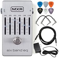 The MXR Six Band EQ covers all the essential guitar frequencies Upgraded noise-reduction circuitry True bypass switching Brighter LEDs for increased visibility Lightweight aluminium housing.Includes Tonebird 9v power supply with 1500 mAh to power 10 ...