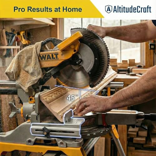 Image of Crown Stops for Miter Saw - Simplifies Compound Angle Cutting, Heavy Duty Crown Molding Jig Fits DEWALT DWS780 DW718 DW716 & Other DEWALT Models