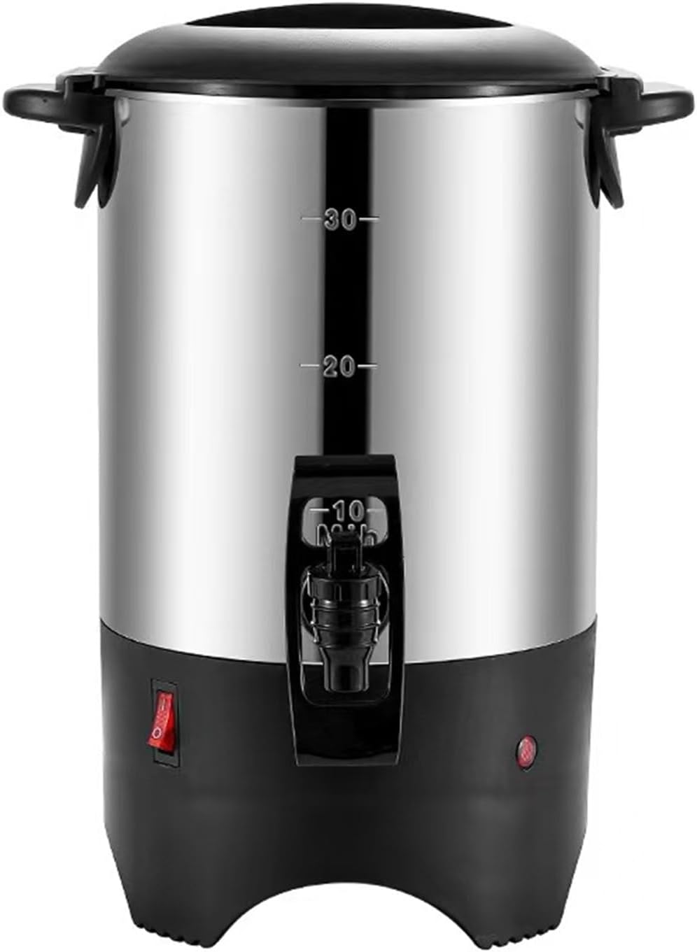 Large Capacity 5.2L Commercial Coffee Urn, Stainless Steel Electric Percolator with 1000W Fast Heating for Catering, Events, Restaurants, Offices