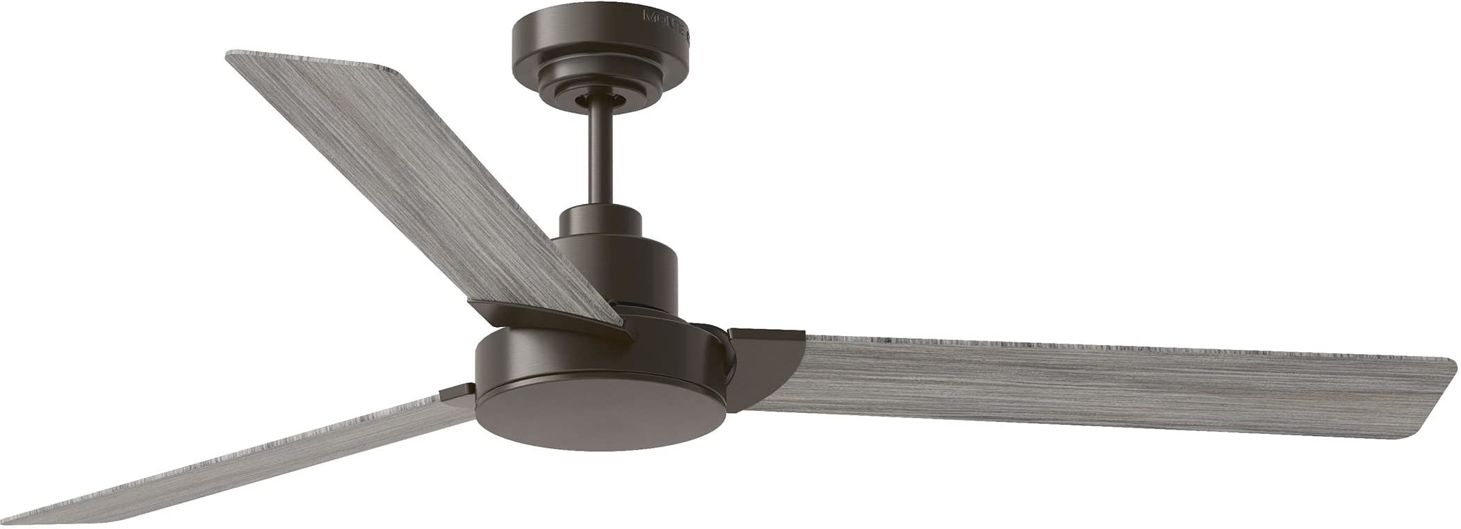 Monte Carlo 3JVR58AGP Jovie 58" Ceiling Fan, Remote Control, Wet Rated For Maximum Location Flexibility, 6 Speed, 3 Blades (Aged Pewter with Light Grey Weathered Oak)