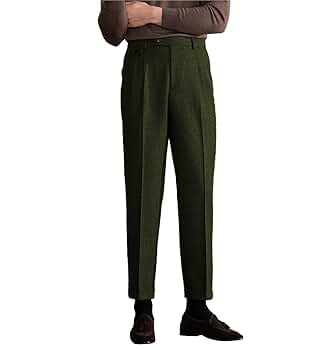 Amazon.com: Men's Suit Tweed Pants Vintage Trousers