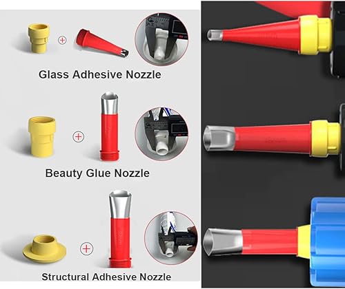Miniatura 3 de Kit de acabado de calafateo de 27 piezas, boquilla de calafateo reutilizable con revestimiento, kit de herramientas de calafateo con 15 aplicadores