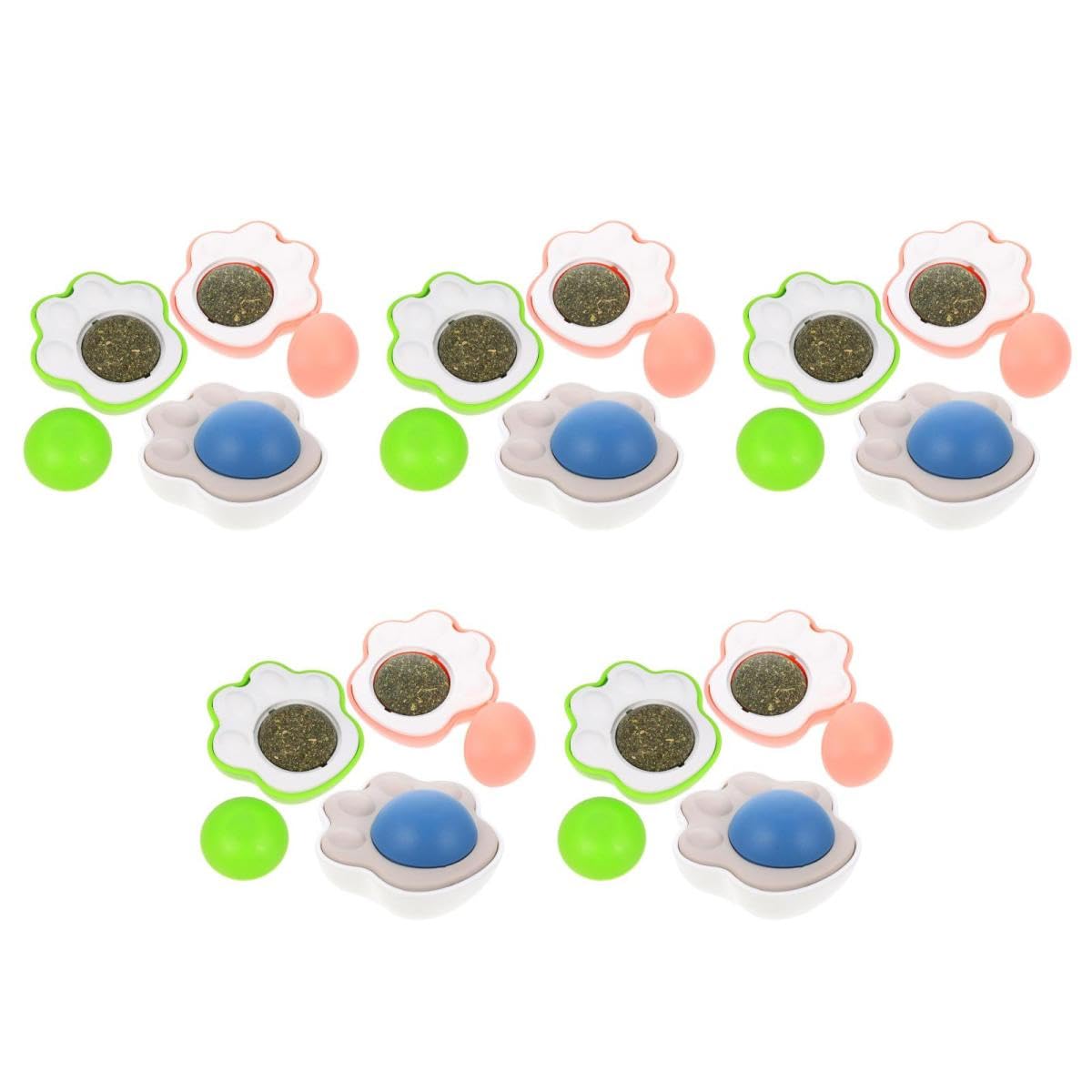 POPETPOP 15pièces Boule De Cataire Interactive pour Chats De Boules Comestibles Jouet Amusant pour Chats Intérieur Le Et Améliore La Santé