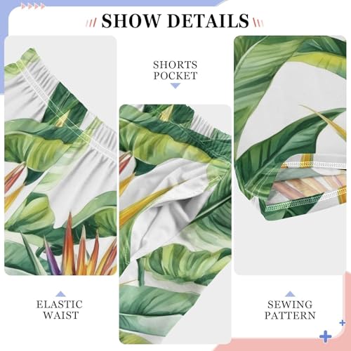 Tropical Palm Leaf Flower Pajama Pants Long Sleep Pant Soft PJ Bottoms Sleepwear4