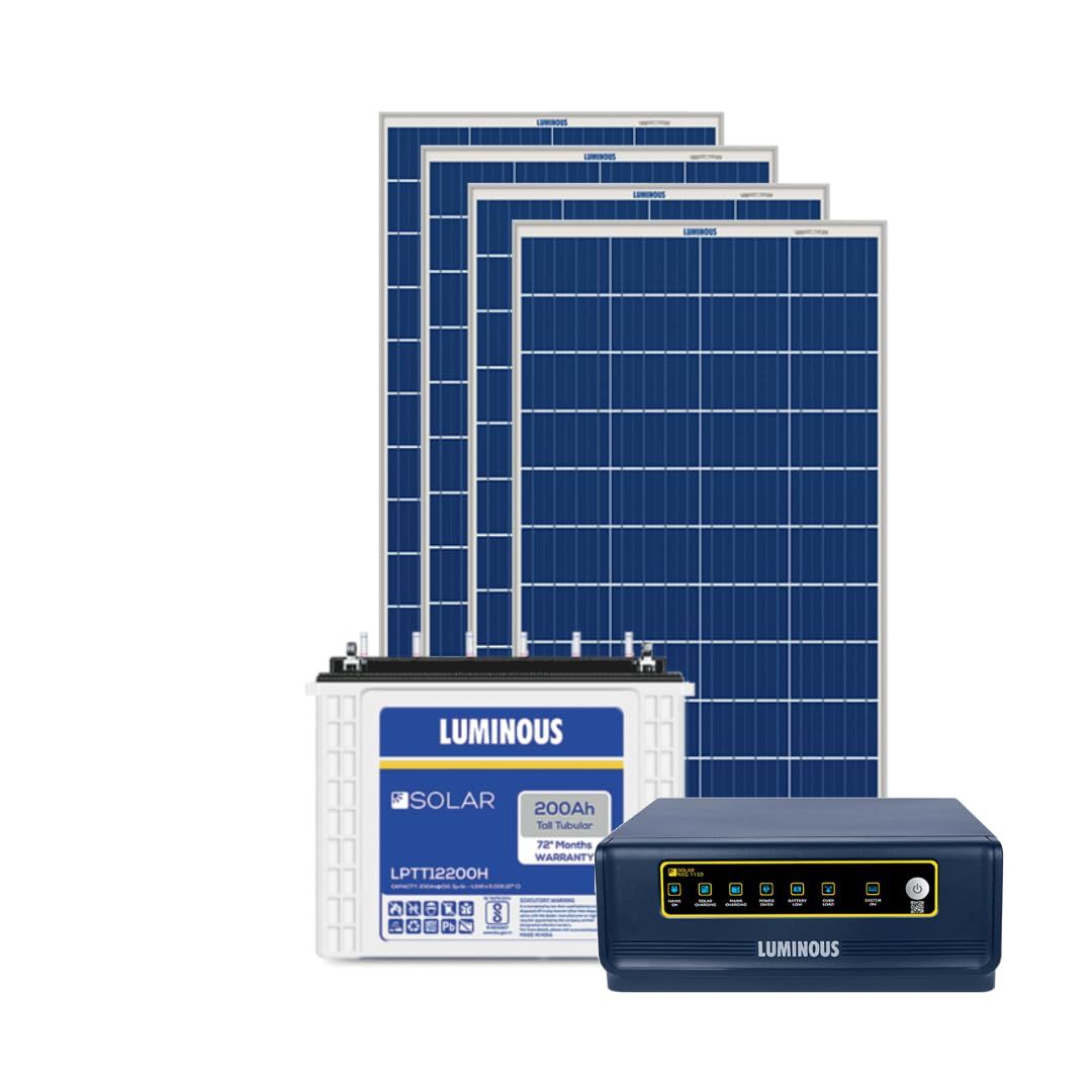 Luminous Solar NXG 1150 with LPTT12200H 200Ah 72 Months Warranty and 2pcs of 170w Solar Panel-image-23
