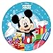 Mickey Mouse Round 20 cm 8 pulgadas comestible sin azúcar pastel Topper. Producto con licencia Dekora.