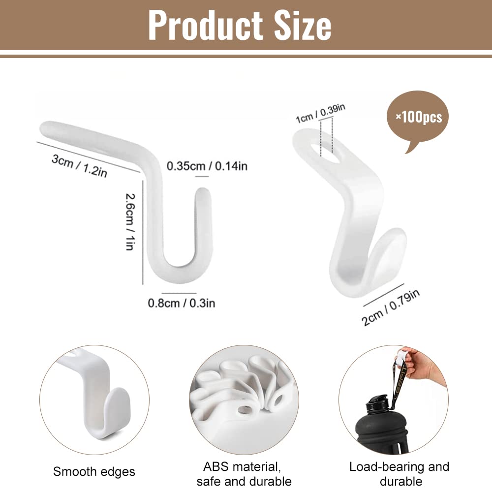 Crochet Cintre Gain De Place 60Pcs Cintre Gain De Place 5.2Cm*2Cm Crochet Pour C