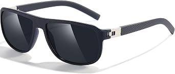 Gradient Brown Polarized Sunglasses for Men UV Protection Driving Square Sun Glasses Retro 70s Trendy Shades for Men