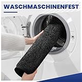 Mibao Fußmatte für Innen & Außen, 40x60cm Schwarz Fußmatten, Dauerhaft Waschbar Fussmatte, Schmutzfangmatte rutschfest für Eingangsbereich, Türmatte mit Naturkautschukrücken