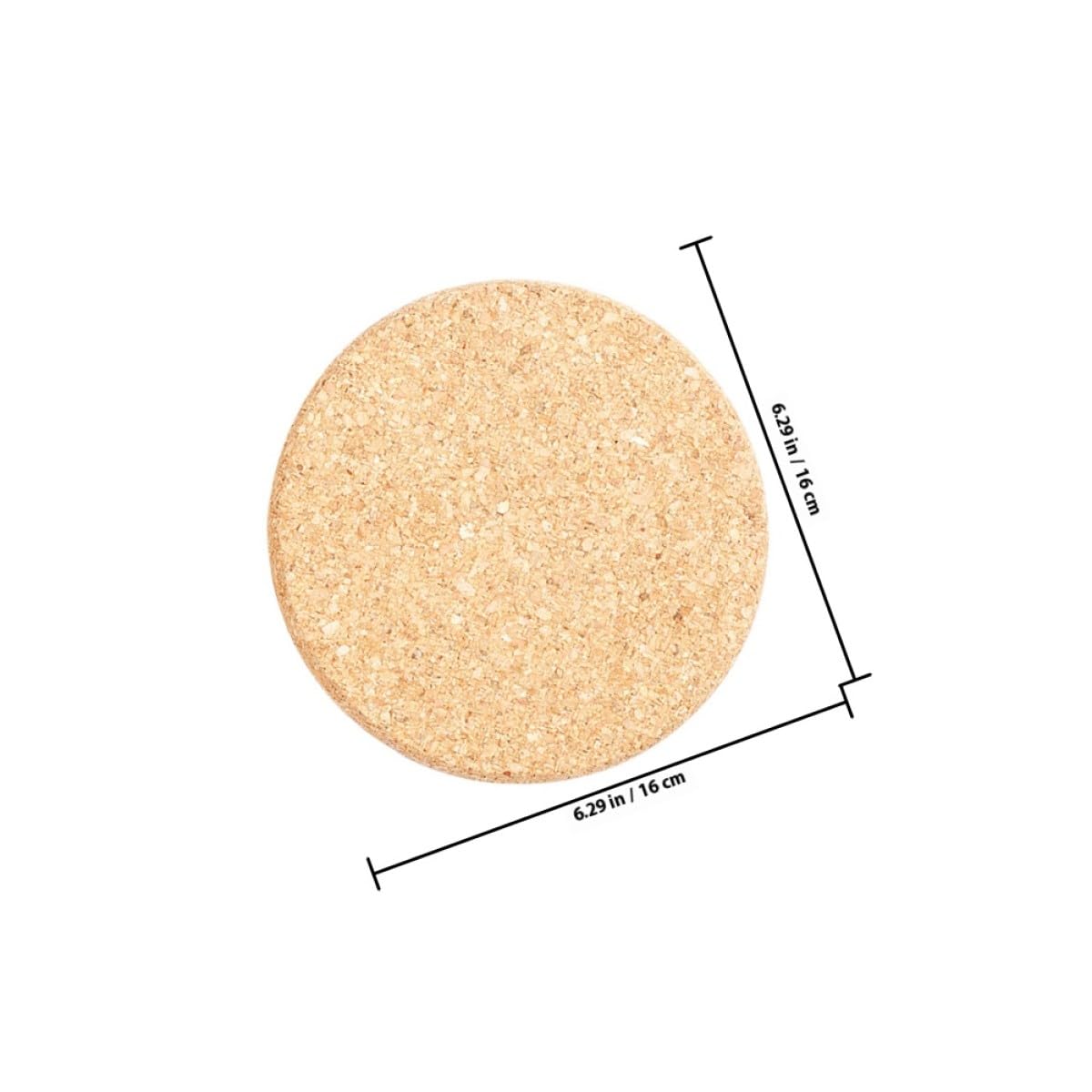 10 Stück Teiliges Runde Kork Untersetzer Pflanzgefäße Untersetzer Pflanztopf Matte für Zimmerpflanzen Geräuschdämpfend und Wasserabsorbierend