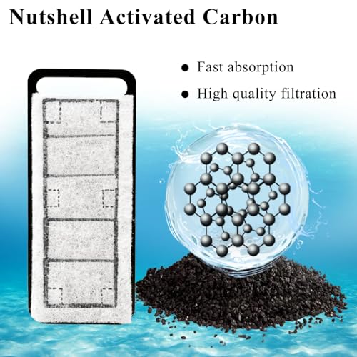 Image of 8 Pack Aquarium Filter Cartridges Compatible with NICREW Slim Filter, Fish Tank Filter Cartridges Replacement