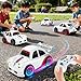 CHOUYUHE Smart RC Car, 4WD High Speed Remote Control Drift Car with Auto-Follow Mode, 2.4GHz Rechargeable, White