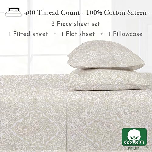 image for California Design Den Printed Twin XL Sheet Sets - 400 Thread Count Sa