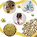 100 Wooden Mini Bees Craft Decoration for DIY Scrapbooking Party Home Wreath Decor - Flatback Self-Adhesive Embellishments