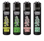 DHOBIA – Clipper Feuerzeuge 4er Set + 1x DHOBIA Feuerzeug (Plantz #6)