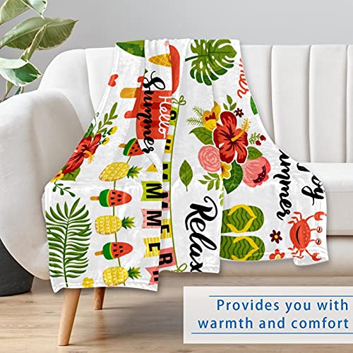 Couverture douce et chaude Summer Enjoy pour lit et canapé, 150x100 cm - 7