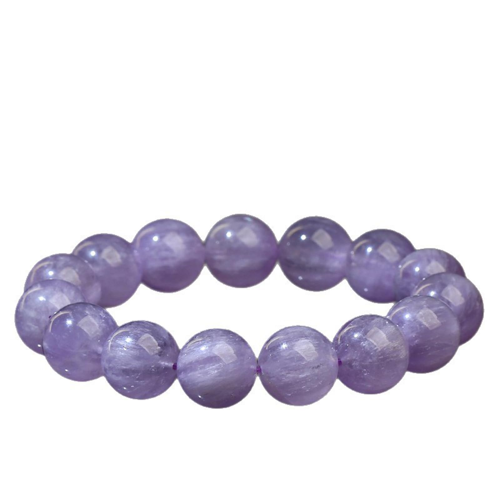 Hhhxkkuo Handmade Amethyst Natural Healing Gemstone Bracelet Healing Spiritual Protection Business Prosperity Meditation Yoga Positive for Men Women,9MM