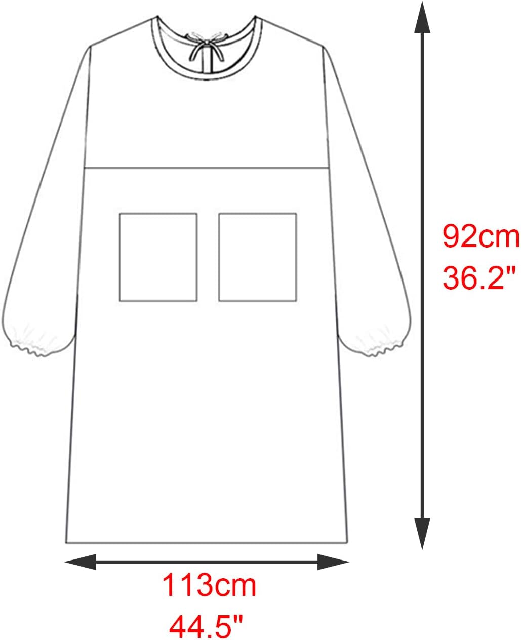 Cobbler Apron Cotton Cooking Aprons Dress for Women Long Sleeve with Pockets Cute for Baking Gardening Cleaning,One Size,Green
