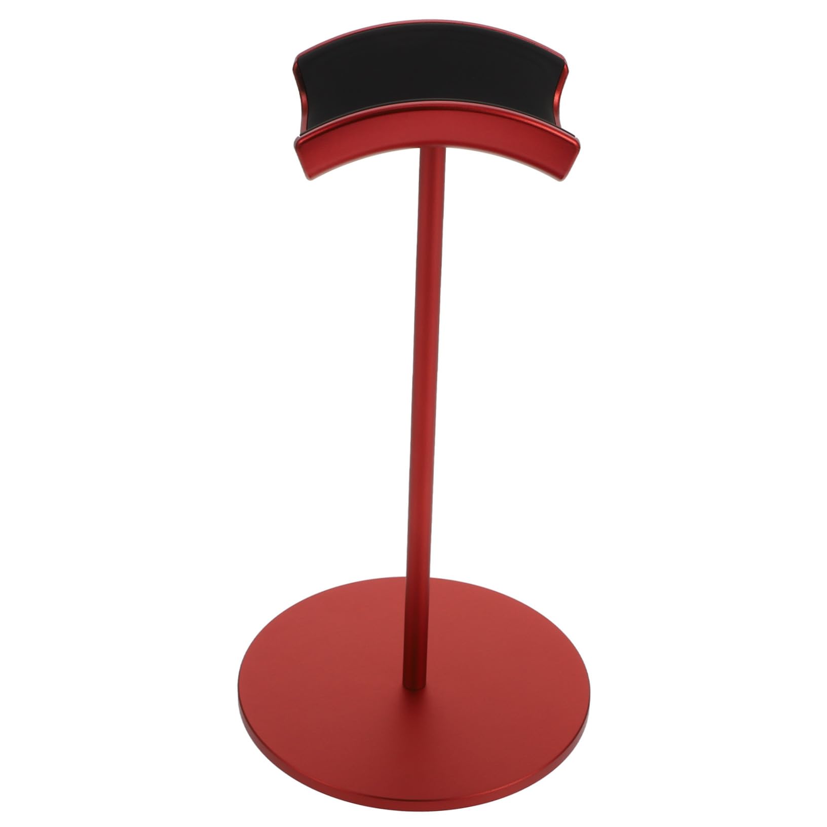 Gatuida Supporto per Cuffie da Scrivania Design Liscio e Curvo Rosso in Lega di Alluminio Organizer per Headset Gaming e Accessori Computer Desktop