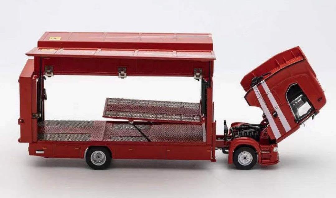 GCD 1/64 SCANIA S730 トラック ダブルデッキ レッド Amazon.co.jp: GCD 1 64 スカニア S730 ダブル デッキ トウ トラック