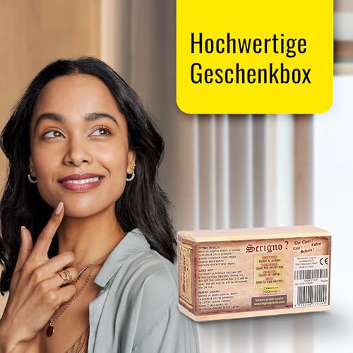 Logica Spiele Art. Schrein ? - Magische Geschenkbox - Schwierigkeit 5/6 Unglaublich - Geschenkbox - Denkspiel - Knobelspiel - Geduldspiel Aus Holz - Leonardo da Vinci Kollektie