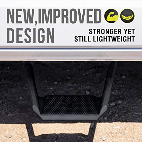 Bully Bbs-5002-2 Black Powder Coated Aluminum Universal Fit Truck Side Step Set Of 4 For Trucks From Chevy (Chevrolet), Ford, Toyota, Gmc, Dodge Ram, Jeep #TOP1