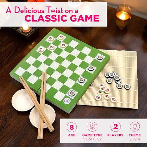 Sushi Checkers - Juego de Mesa y Kit para Hacer Sushi miniatura 2
