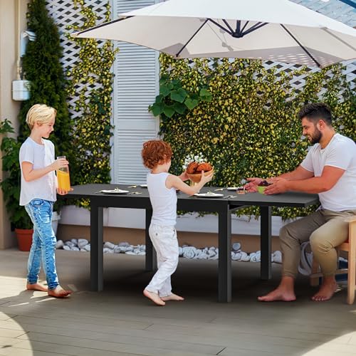 image for YITAHOME Aluminum Expandable Outdoor Table for 4-6 People, 35