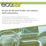 ecocar Gaśnica proszkowa 1 kg z certyfikatem EN3 do samochodu, domu i kampera, z manometrem i uchwytem