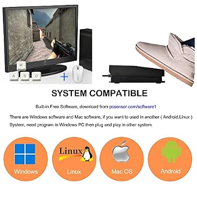 iKKEGOL Upgraded USB Foot Switch Single Pedal Mechanical Control Footswitch Map Mouse Keyboard Hotkey Combination Key Press Simulator Program Page Turner Game Transcription HID