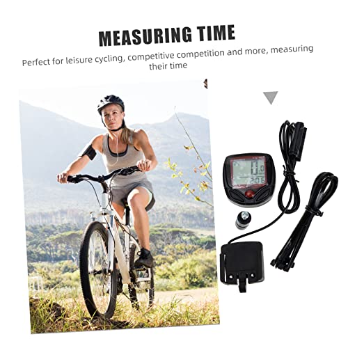 Compteur de vélo multifonctionnel étanche avec écran LCD clair - 2