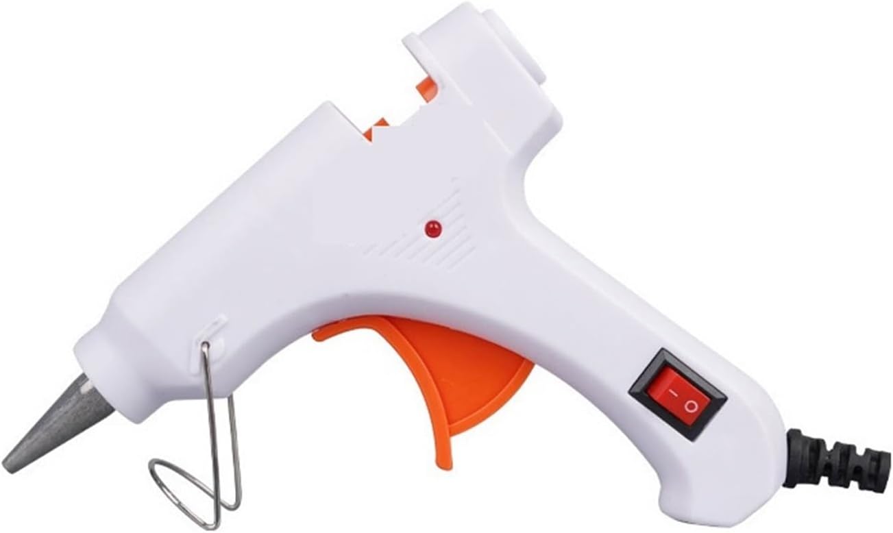 Hot Melt Glue Gun, 20Pcs 20W Hot Melt Glue Gun For 7mm Stick Industrial Mini Guns Thermo Electric Heat Temperature Tool Indusrial Adhesive