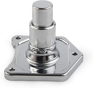 Motorcycle Solenoid Cover Push Starter Button 1.2/1.4 k/watt for Harley Big Twin 1991-Later, Chrome