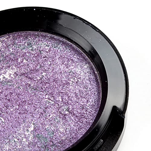Mallofusa Single Color Baked Eye Shadow Powder Palette In Shimmer 15 Metallic Colors Optional (Rose Purple) #TOP6