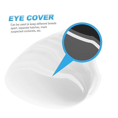 Miniatura 4 de 100 piezas de máscara de corte de pelo protector de ojos transparente gel protector de ducha de ceja visera de ducha de algodón protectores de dedos