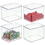 HOCHWERTIGES MATERIAL: Dank der Verwendung von BPA- und chlorfreiem sowie bruchfestem Kunststoff, ist die Aufbewahrungsbox für Kinderzimmer bestens geeignet. Die Box ist nicht spülmaschinenfest.