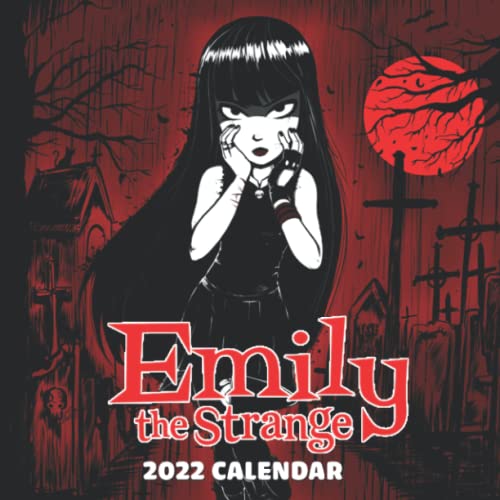 Emily The Strange 2022 Calender: "Comic books, characters, movies. Mini Planner January 2022 - December 2022 OFFICIAL Squared Monthly Calendar, Calendario, Calendrier12 Months | BONUS 4 Months 2021"