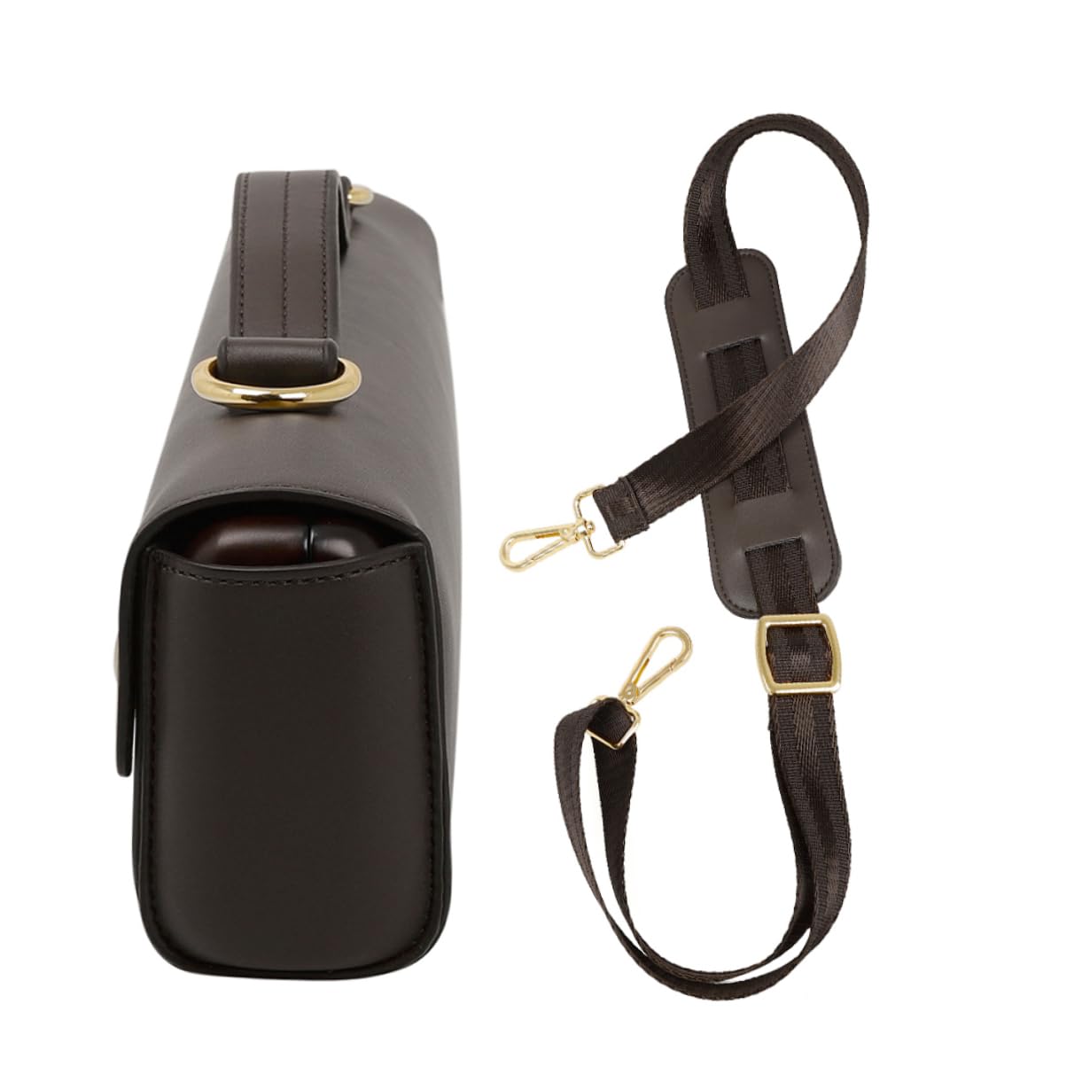 JOINPAYA Flute Storage Bag with Shoulder Strap Durable Carrying Case for Flute Protection Stylish Design for present Coffee Color