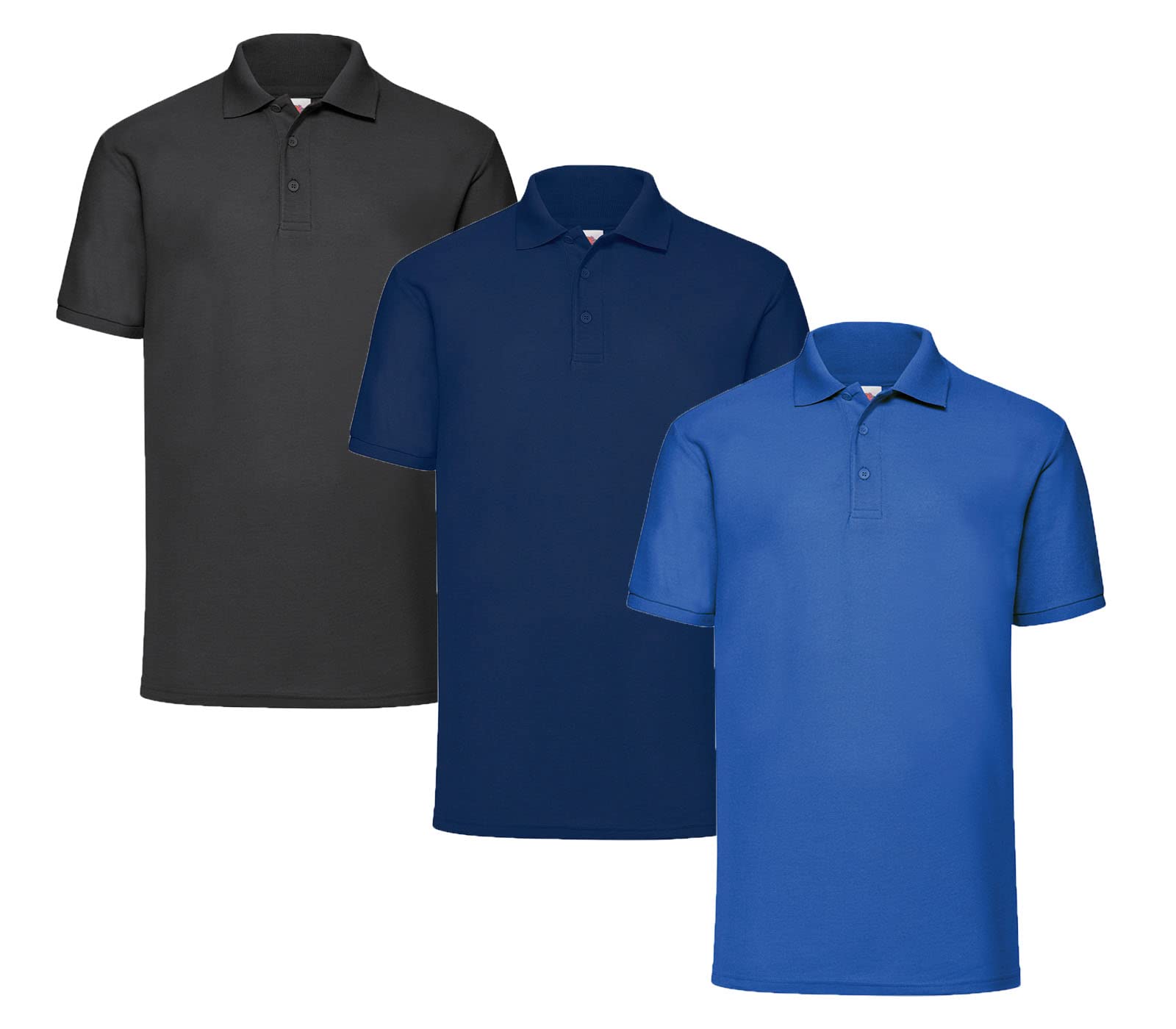 Fruit of the Loom Men's Polo Shirt (Pack of 3), L
