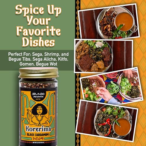 Brundo Spice Company Ethiopian Korerima | Authentic Ethiopian Black Cardamom | Hand-Picked & Naturally Processed | Harvested & Imported from Ethiopia | Non-GMO, Organic & No Preservatives 2.5oz - Image 4