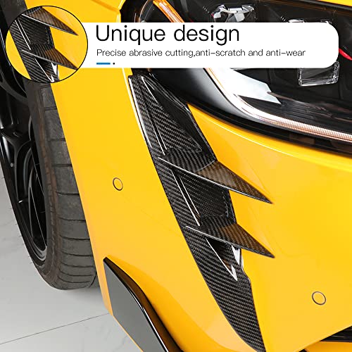 Jswan Carbon Fiber Front Fog Light Eyebrow Cover For Supra A90 Mk5 Headlights Trim Frame Decoration Patch Front Bumper Spoiler Sticker Bumper Armor Cover #TOP7