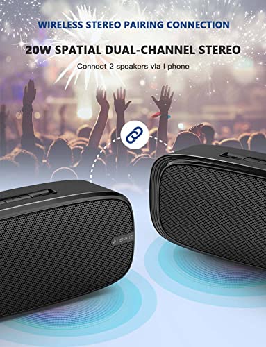 Lenrue A10 Bluetooth Speaker, Wireless Portable Speaker With Loud Stereo Sound, Rich Bass, 12-Hour Playtime, Built-In Mic. Perfect For Iphone, Samsung And More thumb #2