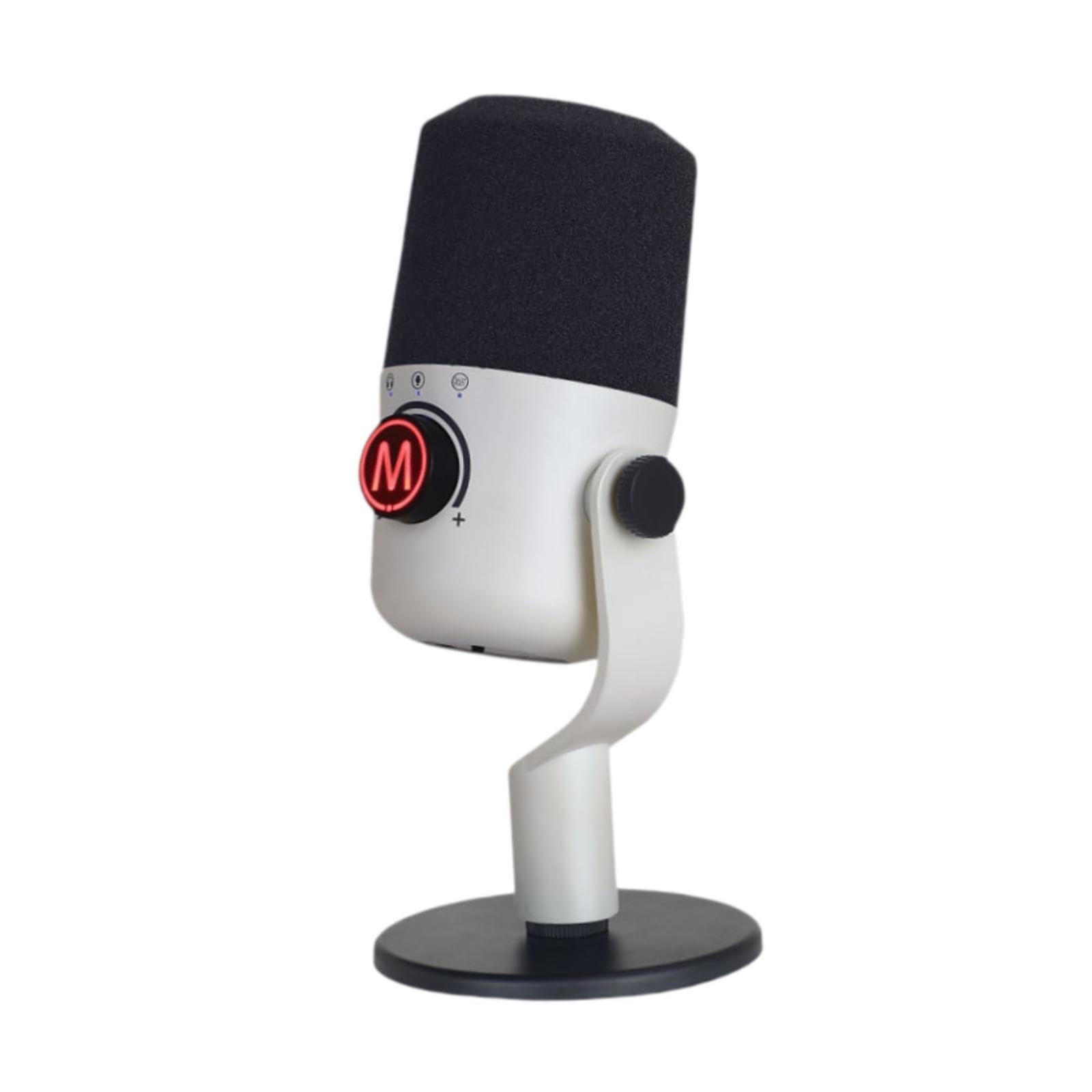 PC Laptop USB Gaming Microphone Versatile for Stage Interviews Plug and Play White| Pro Audio Equipment | Microphones & Wireless Systems||-image-31