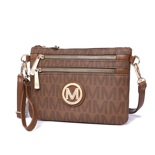 Image of MKF Collection Crossbody Bag for Women, American Flag Shoulder Bag, Vegan Leather Wristlet Bag Handbag Purse by Mia K