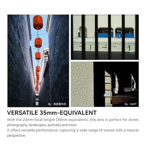 Image of TTArtisan AF 23mm F1.8 E Prime Lens,23mm f /1.8 Auto Focus E Mount Lens, APS-C Lens with A5000 A5100 A6000 A6100 A6300 A6400 A6500 A6600