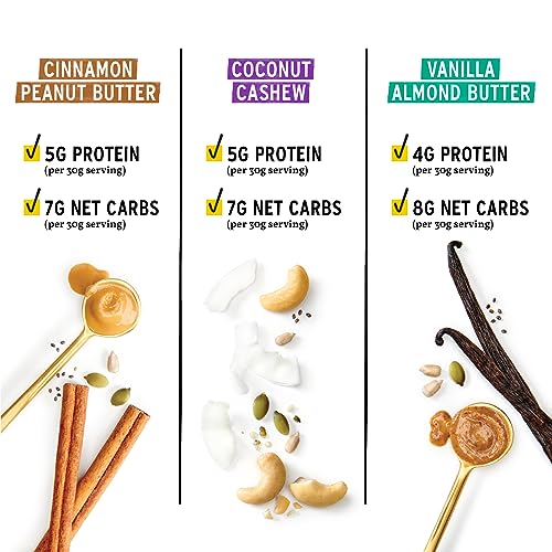 Image of Purley Elizabeth Keto Granola Best Sellers Variety Pack, Made with Nuts and Seeds, Grain-Free, Gluten-Free, Non-GMO (3ct, 8oz Bags)