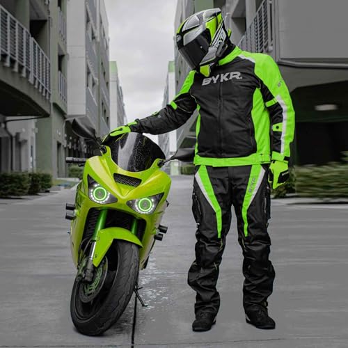 Image of BYKR Mesh Motorcycle Jacket For Men Dual Sports Adventure Breathable Riding Protective Motorbike Jackets Enduro CE Armored