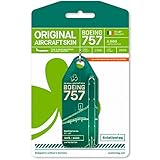 AVT068 AviationTag B757-200 (AER Lingus) Reg #EI-LBT Green Original Aircraft Skin Keychain/Luggage Tag/Etc with Lost & Found Feature