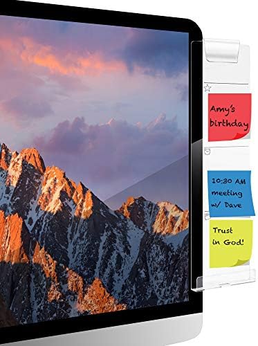 Foster Sticky Notes Holder Self Stick Notes Memo Board Message Pad for Monitors (Clip & Hold, Right)